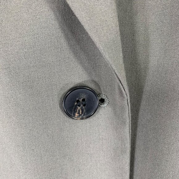 H&M Single-breasted Blazer color Dark gray-green size xs - Picture 10 of 14